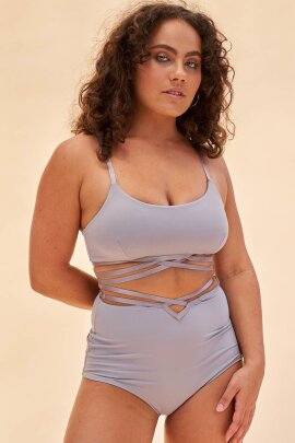 Lunalae Top Poppy Strappy Grigio M