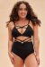 Lunalae Shorts High Waist Willow Cross Over Nero S