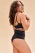 Lunalae Shorts High Waist Willow Cross Over Nero L