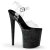 Pleaser Sandali FLAMINGO-808MG Trasparente/Nero EU-35 / US-5