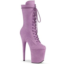Pleaser FLAMINGO-1050FS Stivaletti con Plateau Camoscio Sintetico Viola EU-40 / US-10