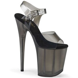 Pleaser Sandali FLAMINGO-808N-T TPU Nero Gradiente/Fumo...