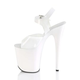 Pleaser Sandali FLAMINGO-808N TPU Bianco (Effetto Gelatina)/Bianco EU-35 / US-5