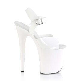 Pleaser Sandali FLAMINGO-808N TPU Bianco (Effetto Gelatina)/Bianco EU-35 / US-5