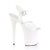 Pleaser Sandali FLAMINGO-808N TPU Bianco (Effetto Gelatina)/Bianco EU-35 / US-5
