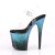 Pleaser Sandali FLAMINGO-808SS Trasparente/Nero Blu Multi Glitter EU-37 / US-7