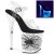 Pleaser Sandali FLAMINGO-808SW Trasparente/Bianco Neon EU-35 / US-5