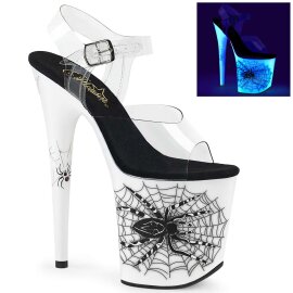 Pleaser Sandali FLAMINGO-808SW Trasparente/Bianco Neon...