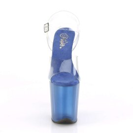 Pleaser Sandali FLAMINGO-808T Trasparente/Blu EU-35 / US-5