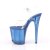 Pleaser Sandali FLAMINGO-808T Trasparente/Blu EU-35 / US-5