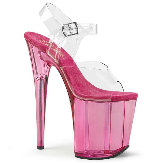 Pleaser Sandali FLAMINGO-808T Trasparente/Rosa EU-35 / US-5