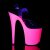 Pleaser Sandali FLAMINGO-808UV Trasparente/Neon-Rosa EU-41 / US-11