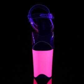 Pleaser Sandali FLAMINGO-808UV Trasparente/Neon-Rosa...