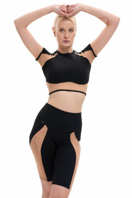 MÆD Shorts da Ciclisti Laecker 1.0 Nero + Nude XS