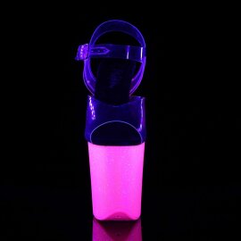 Pleaser Sandali FLAMINGO-808UVG Trasparente/Neon Rosa...