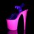 Pleaser Sandali FLAMINGO-808UVG Trasparente/Neon Rosa Accesso Glitter EU-38 / US-8