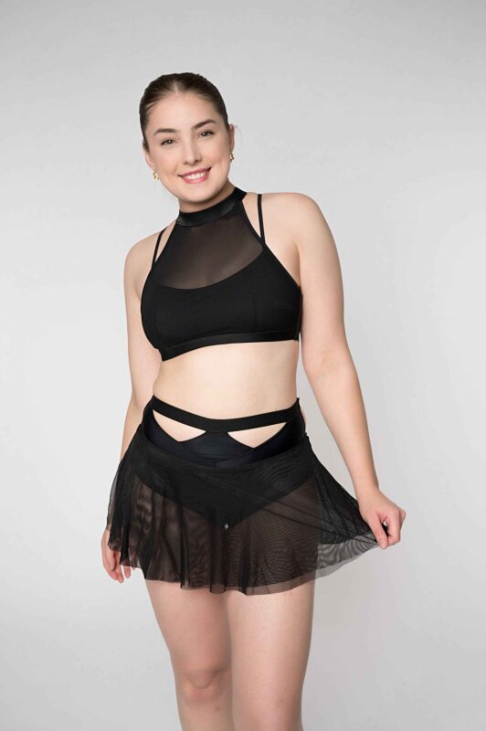 Zasha Polewear Shorts Layla Vita Alta Nero L