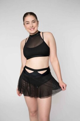 Zasha Polewear Shorts Layla Vita Alta Nero XL