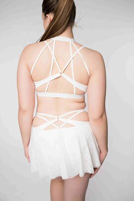 Zasha Polewear Shorts Layla Vita Alta Bianco
