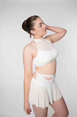 Zasha Polewear Shorts Layla Vita Alta Bianco XL
