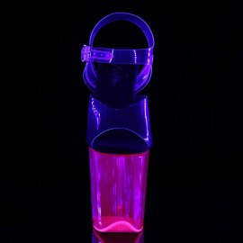 Pleaser Sandali FLAMINGO-808UVT Trasparente/Neon-Rosa...