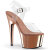 Pleaser ADORE-708 Sandali Con Plateau Cromato Trasparente Oro EU-35 / US-5