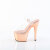 Pleaser ADORE-708 Sandali Con Plateau Cromato Trasparente Oro EU-35 / US-5