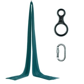 PoleSports Tessuto Aereo incl. Connettore Figure 8 e Moschettone