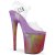 Pleaser Sandali FLAMINGO-808WR Trasparente/Viola Ologramma EU-35 / US-5