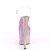 Pleaser Sandali FLAMINGO-808WR Trasparente/Viola Ologramma EU-35 / US-5