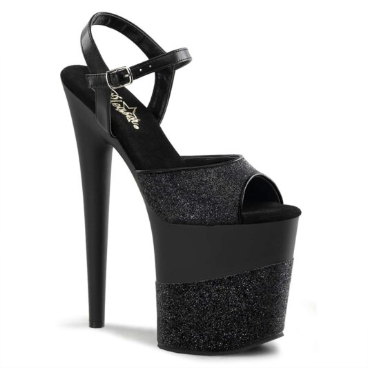 Pleaser Sandali FLAMINGO-809-2G Nero Glitter EU-37 / US-7