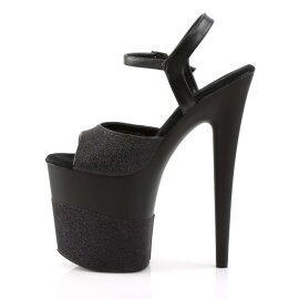 Pleaser Sandali FLAMINGO-809-2G Nero Glitter EU-37 / US-7