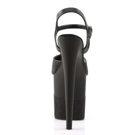 Pleaser Sandali FLAMINGO-809-2G Nero Glitter EU-37 / US-7