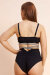 Lunalae Shorts High Waist Riley Diamante Nero XL