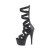 Pleaser ADORE-700-48 Stivaletti con Plateau Similpelle Nero EU-40 / US-10