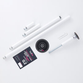 Lupit Pole Diamond G2 45 mm Bianco Verniciato a Polvere...
