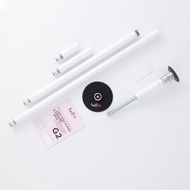 Lupit Pole Diamond G2 Quick Lock 45 mm Bianco Verniciato a Polvere 2,34 m - 2,83 m