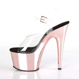 Pleaser Sandali ADORE-708 Trasparente/Dorato Rosa Cromato EU-36 / US-6
