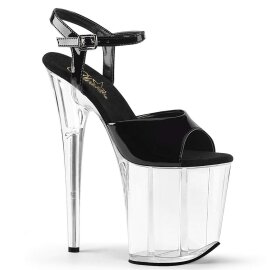 Pleaser Sandali FLAMINGO-809 Vernice Nero/Trasparente...