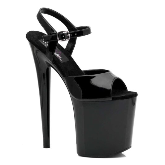 Pleaser Sandali FLAMINGO-809 Vernice Nero/Nero EU-35 / US-5