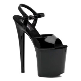 Pleaser Sandali FLAMINGO-809 Vernice Nero/Nero EU-35 / US-5