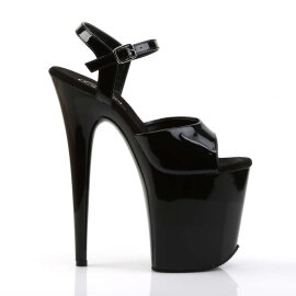 Pleaser Sandali FLAMINGO-809 Vernice Nero/Nero EU-35 / US-5