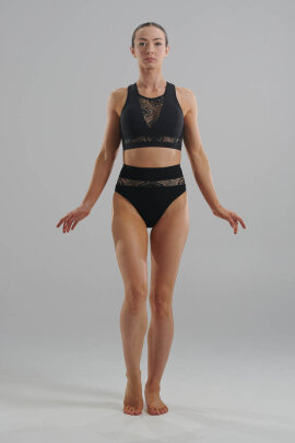 Juicee Peach Shorts Rio Booty Peacock a Vita Alta