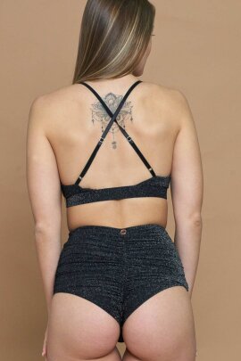 Zasha Polewear Shorts Faye Vita Alta Nero S