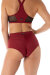 Dragonfly Shorts Monica Rete Borgogna M