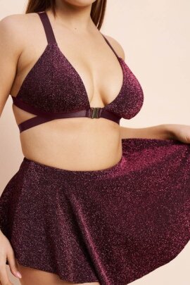 Lunalae Top Follow Me Coral Shimmer S