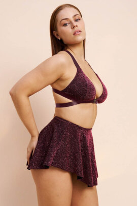 Lunalae Top Follow Me Coral Shimmer S