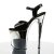 Pleaser Sandali FLAMINGO-809 Vernice Nero/Argento Cromato EU-35 / US-5