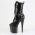 Pleaser FLAMINGO-1041GP Stivaletti Con Plateau Vernice Glitter Nero EU-40 / US-10