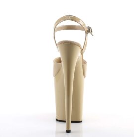 Pleaser Sandali FLAMINGO-809 Vernice Crema/Crema EU-35 / US-5